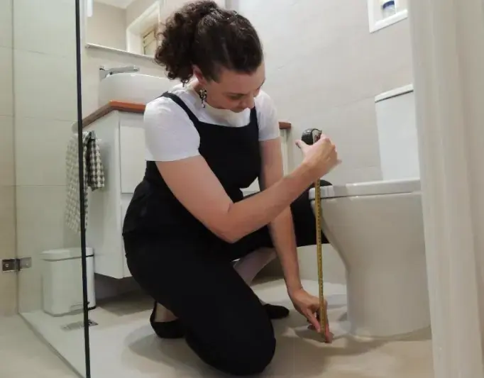 measuring toilet for home modification